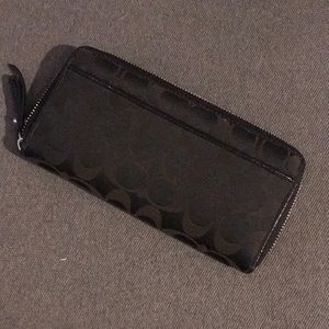 Coach Bags - Coach Black zip around wallet Coach Bags - Coach Black zip around wallet